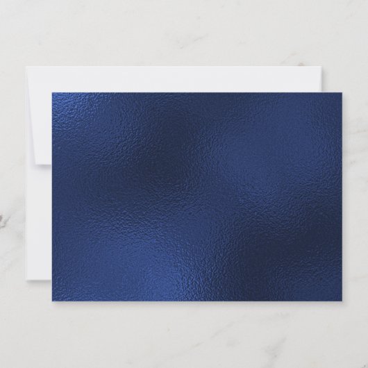 90e verjaardag Navy Blue Balloon Cake Bedankkaart (Achterkant)