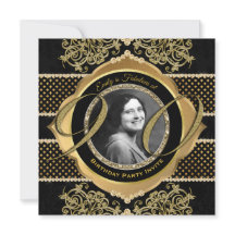 90e verjaardag Ninetieth Gold Diamond Foto Lijst