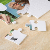 90e verjaardag nummer 90 aangepaste foto legpuzzel (Zijkant)