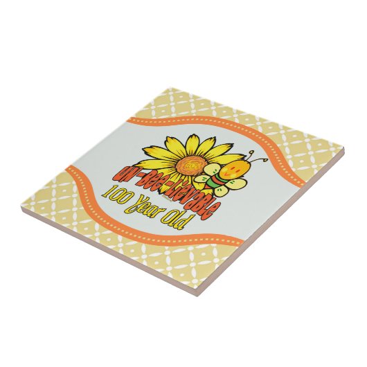 90e verjaardag - Ongelooflijk op 90 jaar oud Tegeltje (Zijkant)