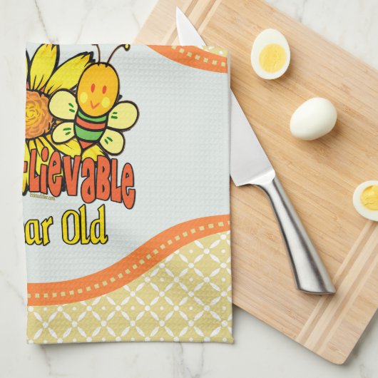 90e verjaardag - Ongelooflijk op 90 jaar oud Theedoek (Quarter Fold)