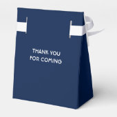 90e verjaardag op de wereld Best Fabulous Dark Blu Bedankdoosjes (Achterkant)