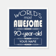 90e verjaardag op de wereld Best Fabulous Dark Blu