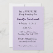 90e verjaardag Oprichting van Paarse Rozen Kaart (Achterkant)