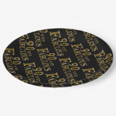 90e verjaardag papieren bordje (Gekanteld)