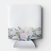 90e Verjaardag Party Blauw Wit Bloemen Custom Blikjeskoeler (Achterkant)