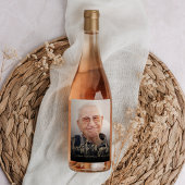 90e verjaardag Party Foto Proost Wijn Etiket