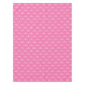 90e verjaardag Party Naam Roze Modern Patroon Tafelkleed (Voorkant)