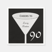 90e verjaardag Party Papieren servetten (Voorkant)