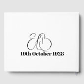 90e verjaardag Persoonlijke foto Momento Verjaarda Gastenboek (Achterkant)