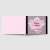 90e verjaardag Pink Rose Guest Book Gastenboek (Volledig)