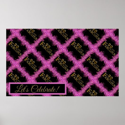 90e verjaardag poster (Voorkant)