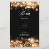 90e verjaardag programma Glam Lights Gold w / Menu (Achterkant)