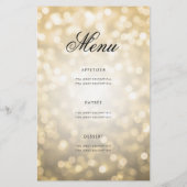 90e verjaardag programma Lights Gold w / Menu (Achterkant)