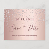 90e verjaardag roos gouddiamanten met uitzondering briefkaart (Voorkant)