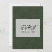 90e verjaardag Roos Persoonlijk monogram Birthday Kaart (Achterkant)