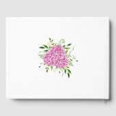 90e verjaardag Roze hydrangeas Gastenboek (Achterkant)
