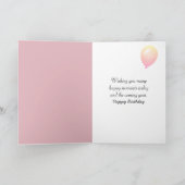 90e verjaardag Roze Rose Bouquet Kaart (Binnen)