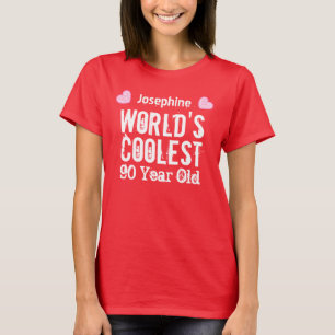90e verjaardag 's werelds oudste 90-jarige H90C2 T-shirt