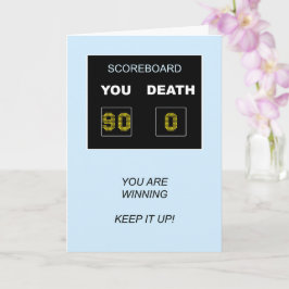 90e verjaardag Scorebord Kaart