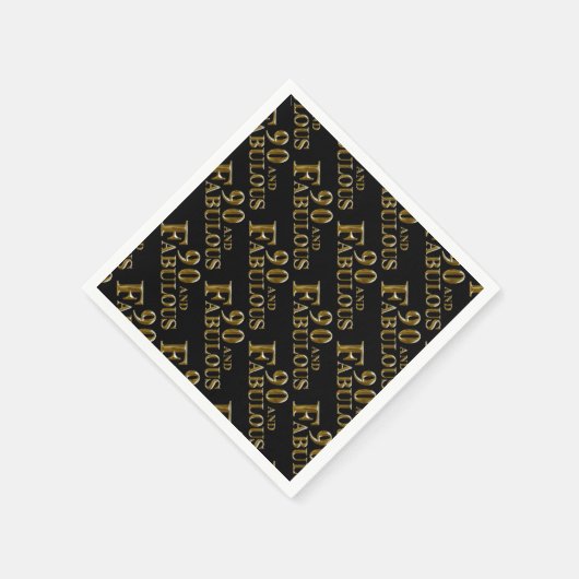 90e verjaardag servet (Hoek)