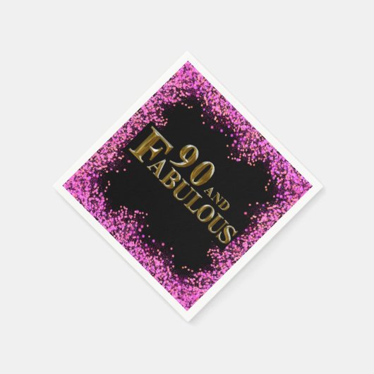 90e verjaardag servet (Hoek)