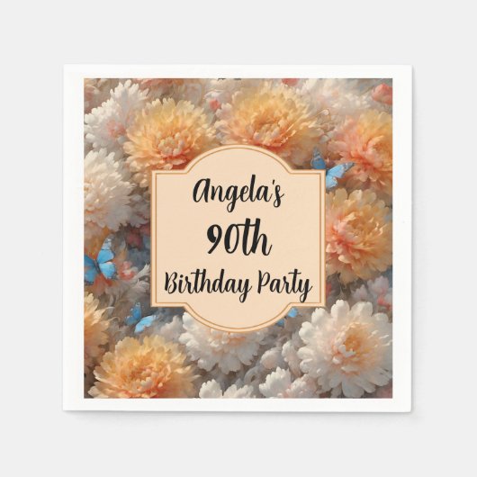 90e verjaardag servet (Voorkant)