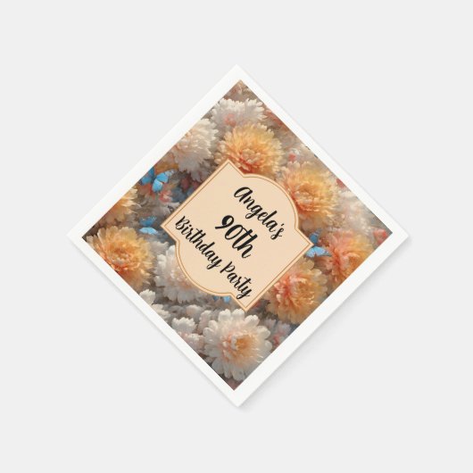 90e verjaardag servet (Hoek)