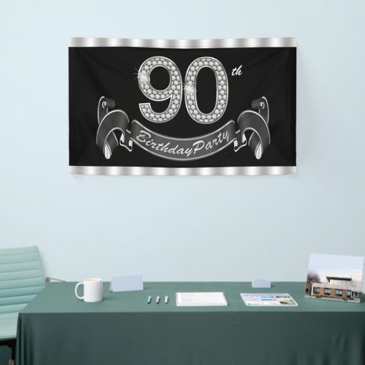 90e verjaardag spandoek (Beurs)