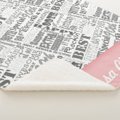 90e verjaardag Speciaal gepersonaliseerd monogram  Sherpa Deken (3/4)