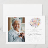 90e verjaardag Surprise Party Bloemenboeket Kaart (Voorkant / Achterkant)