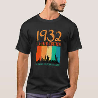90e verjaardag T S 1932 90 jaar ontdooid T-shirt