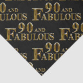 90e verjaardag tissuepapier (Detail)