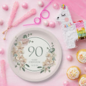 90e verjaardag tropische storm papieren bordje (Feest)