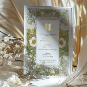 90e verjaardag Uitnodiging Art Nouveau door Mucha