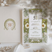 90e verjaardag Uitnodiging Art Nouveau door Mucha