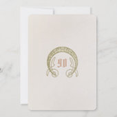 90e verjaardag Uitnodiging Art Nouveau door Mucha (Achterkant)