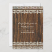 90e verjaardag Uitnodiging |  Rustige houten kant (Achterkant)