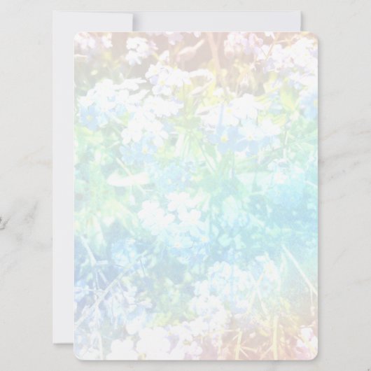 90e verjaardag uitnodiging wilde bloemen (Achterkant)