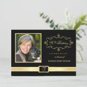 90e verjaardag Uitnodigingen met foto (Staand voorkant)