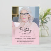 90e verjaardag uitnodigingen Verjaardag Diner Foto (Staand voorkant)