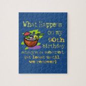 90e verjaardag van cadeautjes van de Birthday Part Legpuzzel (Verticaal)