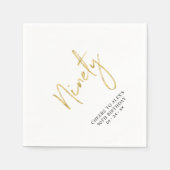 90e verjaardag van de 90e gouden eeuw servet (Voorkant)