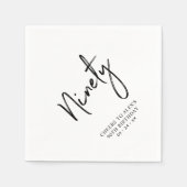 90e verjaardag van de 90e verjaardag van de verkie servet (Voorkant)