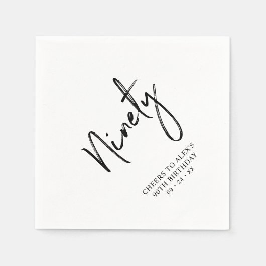 90e verjaardag van de 90e verjaardag van de verkie servet (Voorkant)