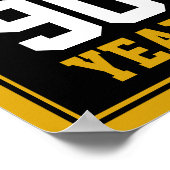 90e verjaardag van de Cheers & Beers tot 90 jaar Poster (Hoek)