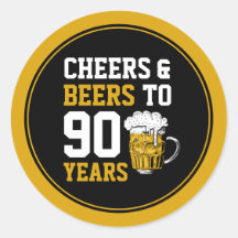 90e verjaardag van de Cheers & Beers tot 90 jaar