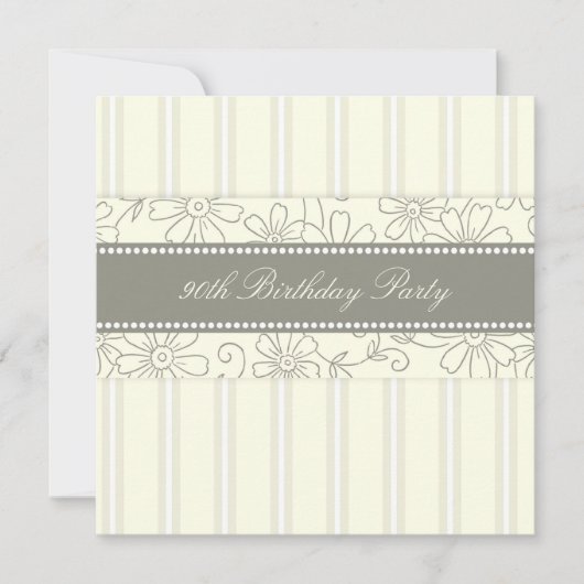 90e verjaardag van de Floral Kaart (Voorkant)