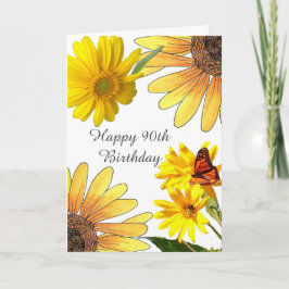 90e verjaardag van de geboortekaart kaart