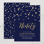 90e verjaardag van de marine en de gouden eenvoudi kaart (Voorkant / Achterkant)